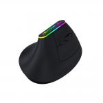 Mouse gaming vertical Wozinsky WMG-1164, Wireless, 3600 DPI, 6 Butoane, Autonomie 2h, 2.4GHz, Bluetooth 5.0, USB-C, Negru 7 - lerato.ro