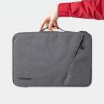 Geanta laptop Wozinsky WTNP-17G compatibila cu laptop 17 inch, Maner retractabil, Gri 4 - lerato.ro