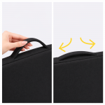 Geanta laptop Wozinsky WTNP-14B compatibila cu laptop 13-14 inch, Maner retractabil, Negru 6 - lerato.ro