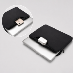 Geanta laptop Wozinsky WNT-15B compatibila cu laptop 15.6 inch, Maner retractabil, Neopren, Negru 8 - lerato.ro