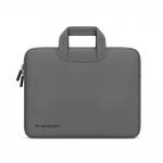 Geanta laptop Wozinsky WNT-13G compatibila cu laptop 13-14 inch, Maner retractabil, Neopren, Gri 2 - lerato.ro