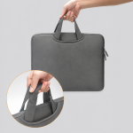 Geanta laptop Wozinsky WNT-13G compatibila cu laptop 13-14 inch, Maner retractabil, Neopren, Gri 7 - lerato.ro