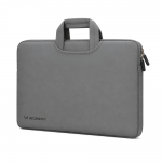 Geanta laptop Wozinsky WNT-15G compatibila cu laptop 15.6 inch, Maner retractabil, Neopren, Gri 3 - lerato.ro
