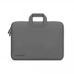 Geanta laptop Wozinsky WNT-15G compatibila cu laptop 15.6 inch, Maner retractabil, Neopren, Gri 2 - lerato.ro