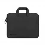 Geanta laptop Wozinsky WNT-13B compatibila cu laptop 13-14 inch, Maner retractabil, Neopren, Negru 2 - lerato.ro