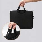 Geanta laptop Wozinsky WNT-13B compatibila cu laptop 13-14 inch, Maner retractabil, Neopren, Negru 4 - lerato.ro