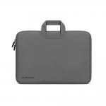 Geanta laptop Wozinsky WNT-17G compatibila cu laptop 17.3 inch, Maner retractabil, Neopren, Gri 2 - lerato.ro