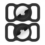 Husa din silicon Wozinsky WEA-01 compatibila cu Apple AirTag, Pentru zgarda animalelor de companie, Negru 2 - lerato.ro
