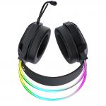 Casti gaming Wozinsky WSG-1118, Cu fir, Drivere 50mm, Jack 3.5 mm / USB, Iuminare RGB, Negru 4 - lerato.ro