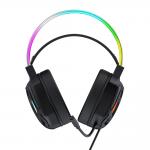 Casti gaming Wozinsky WSG-1118, Cu fir, Drivere 50mm, Jack 3.5 mm / USB, Iuminare RGB, Negru 5 - lerato.ro