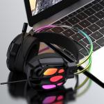 Casti gaming Wozinsky WSG-1118, Cu fir, Drivere 50mm, Jack 3.5 mm / USB, Iuminare RGB, Negru 9 - lerato.ro