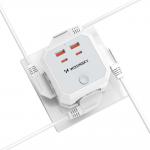 Priza Smart Wozinsky WKZ-4B Power Cube, 4x AC, 2x USB-A, 2x USB-C 20W, PD AC 4000W, Alb 4 - lerato.ro