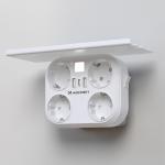 Priza Smart Wozinsky WRS-2B, 4x AC, 2x USB-A, 1x USB-C, PD AC 4000W, 16A, Alb 5 - lerato.ro