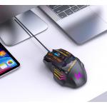 Mouse gaming Wozinsky WMGK-1179W, Cu fir, 7 Butoane, 7200 DPI, Lungime cablu 1.6m, Iluminare RGB, USB-A, Negru 12 - lerato.ro