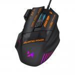 Mouse gaming Wozinsky WMGK-1179W, Cu fir, 7 Butoane, 7200 DPI, Lungime cablu 1.6m, Iluminare RGB, USB-A, Negru 5 - lerato.ro