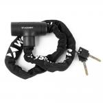 Antifurt bicicleta Wozinsky WZR-K2, Cu cheie, Lant din otel, Negru 3 - lerato.ro