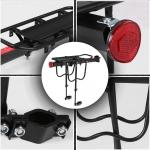 Portbagaj bicicleta Wozinsky, Aluminiu, Compatibil cu tije de 22-38mm, Capacitate maxima 50kg, Negru 4 - lerato.ro