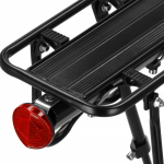 Portbagaj bicicleta Wozinsky, Aluminiu, Compatibil cu tije de 22-38mm, Capacitate maxima 50kg, Negru 6 - lerato.ro