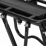 Portbagaj bicicleta Wozinsky, Aluminiu, Compatibil cu tije de 22-38mm, Capacitate maxima 50kg, Negru 7 - lerato.ro