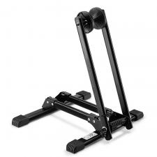 Suport pliabil depozitare bicicleta Wozinsky WSR-03 cu montare pe podea, Pliabil, Compatibil cu roti de  20–29 inch, Negru