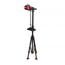 Suport pentru biciclete Wozinsky WQX-180, Inaltime reglabila, Brat rotativ 360 grade, Picioare pliabile, Tava magnetica pentru unelte, Sarcina maxima 30kg, Negru