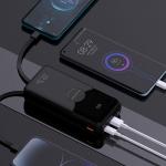 Baterie externa portabila Wozinsky WFC-15B, 20000 mAh, 22.5W, 2x USB-C, 1x USB-A, 1x Cablu USB-C, 1x Cablu Lightning, Negru 6 - lerato.ro