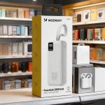 Baterie externa portabila Wozinsky W8-W, 30000 mAh, 30W, 1x USB-C, 2x USB-A, Alb 8 - lerato.ro