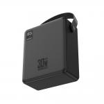 Baterie externa portabila Wozinsky W8-B, 100000mAh, 30W, 1x USB-C, 4x USB-A, Negru 4 - lerato.ro