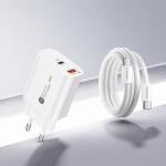 Incarcator retea Wozinsky WLS-20W, 20W, 1x USB-C, 1x USB-A, Cablu USB-C 1m inclus, Alb 13 - lerato.ro