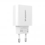 Incarcator retea Wozinsky WLS-20W, 20W, 1x USB-C, 1x USB-A, Cablu USB-C 1m inclus, Alb 5 - lerato.ro