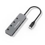 Adaptor Hub 4-in-1 Wozinsky WHS080YSS , USB-C la 4x USB-A 3.0 / 5 Gbps, Lugime cablu 15cm, Gri 3 - lerato.ro