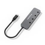 Adaptor Hub 4-in-1 Wozinsky WHS080YSS , USB-C la 4x USB-A 3.0 / 5 Gbps, Lugime cablu 15cm, Gri 4 - lerato.ro