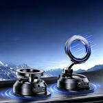 Suport auto Wozinsky WUS-CZ37, Dashboard / Windshield Mount, Compatibil MagSafe, Rotire 360 grade, Negru 5 - lerato.ro