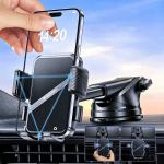 Suport auto Wozinsky WUS-CF29, Dashboard / Windshield / Air Vent Mount, Rotire 360 grade, Negru 8 - lerato.ro