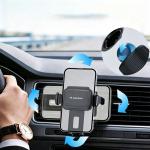Suport auto Wozinsky WUS-M1, Air Vent Mount, Rotire 360 grade, Negru 6 - lerato.ro