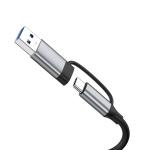 Adaptor Hub 8-in-1 Wozinsky WAH-81, USB-C la 3x USB-C 3.0 / 5 GB/s, 1x USB-A 2.0 / 480 Mbps, 1x USB-C, 1x Jack 3.5mm, 1x SD, 1x microSD, Gri 6 - lerato.ro