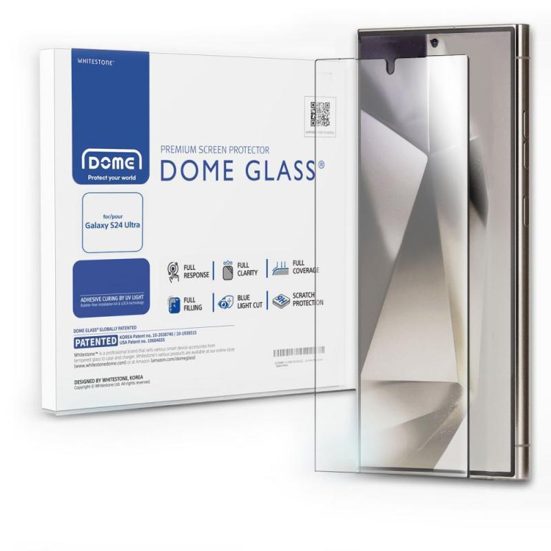 🥇Folie protectie Whitestone Dome compatibila cu Samsung Galaxy S24 Ultra  Clear - Lerato