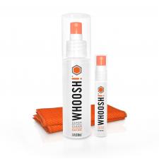 Set de curatare a ecranului, WHOOSH! Screen Shine Duo, 1 x Spray 100ml, 1x Spray 8ml, 1 x Laveta microfibra, Portocaliu