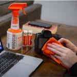 Set de curatare a ecranului WHOOSH! Screen Shine Pro, 1 x Stical reincarcabila 500ml, 1 x Laveta microfibra, Portocaliu 7 - lerato.ro