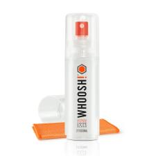 Set de curatare a ecranului WHOOSH! Grab and Go, 1 x Spray 80ml, 1 x Laveta microfibra, Portocaliu