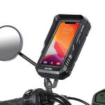 Suport telefon pentru bicicleta WildMan FK3, Waterproof, Montare pe ghidon, Negru 4 - lerato.ro