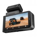 Camera auto WOLFBOX X3, 2.5K / 60 fps fata, 1080p  / 30 fps spate, Display 3 inch, GPS, WiFi, USB-C, Negru 2 - lerato.ro
