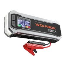 Redresor auto WOLFBOX MegaVolt 16, Clesti pentru pornire motor diesel sau benzina, 3000A, 12V, 16000mAh, USB-A, USB-C, Negru
