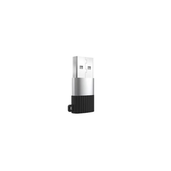 Adaptor XO NB149-E, mama USB Type-C la tata USB, 2.4A, Negru 1 - lerato.ro