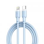 Cablu pentru incarcare si transfer de date XO NB208A, USB Type-C/Lightning, Power Delivery 20W, 1m, Albastru 2 - lerato.ro