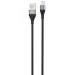 Cablu pentru incarcare si transfer de date XO NB188 DOUBLE-SIDED USB, USB/Lightning, 2.4A, 1 m, Gri 2 - lerato.ro