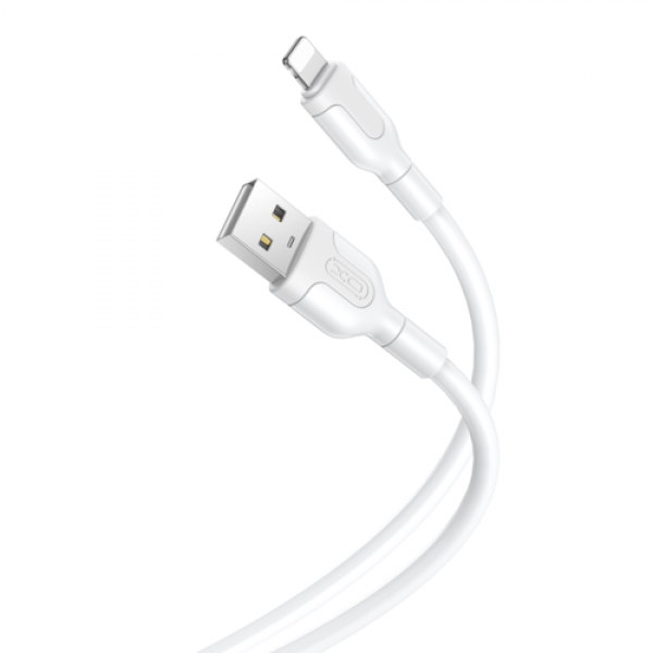 Cablu pentru incarcare si transfer de date XO NB212, USB/Lightning, 2.4A, 1 m, Alb 1 - lerato.ro