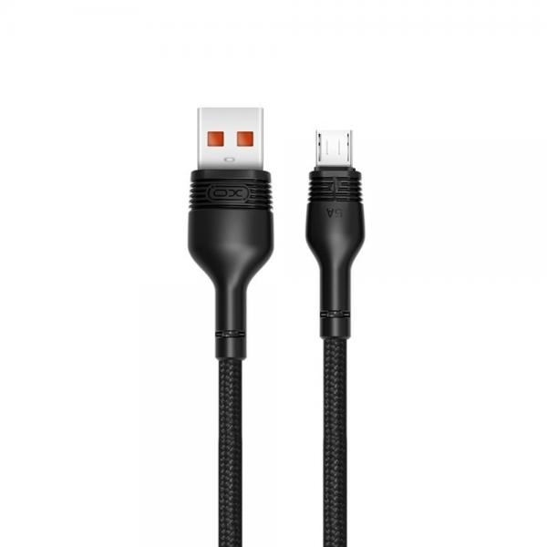 Cablu pentru incarcare si transfer de date XO NB55, USB/MICRO-USB, 5A, 1 m, Negru 1 - lerato.ro