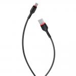 Cablu pentru incarcare si transfer de date XO NB-P171, USB/USB Type-C, 2.4A, 1 m, Negru 2 - lerato.ro