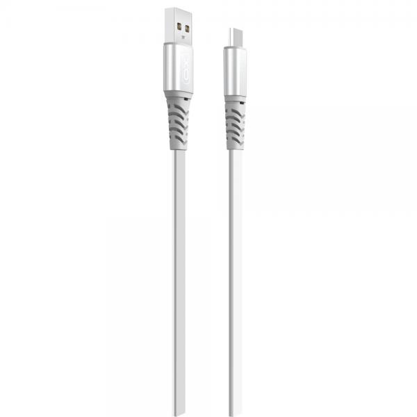 Cablu pentru incarcare si transfer de date XO NB154, USB/USB Type-C, 2A, 1 m, Argintiu 1 - lerato.ro